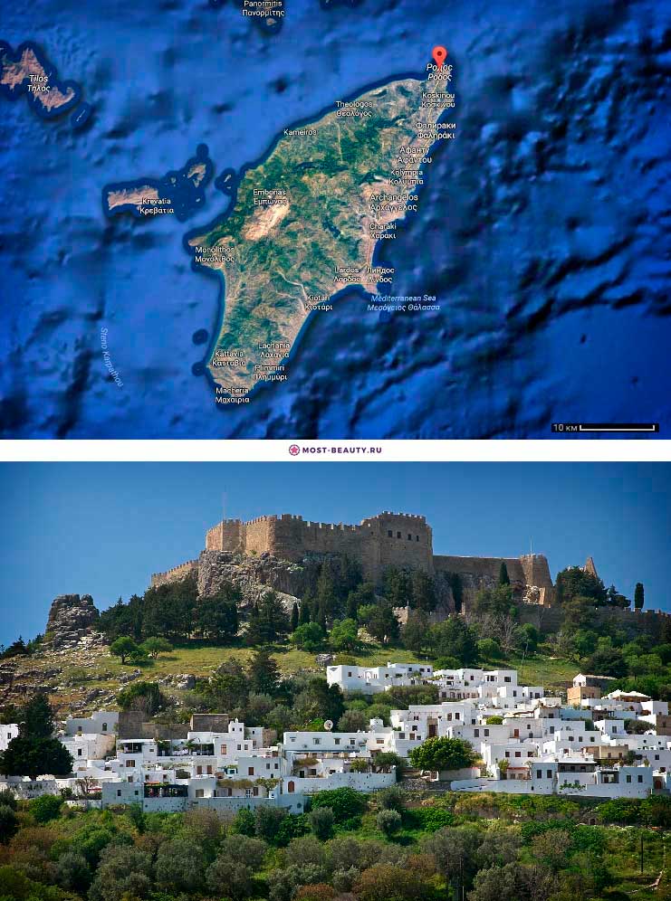 остров Родос в Греции