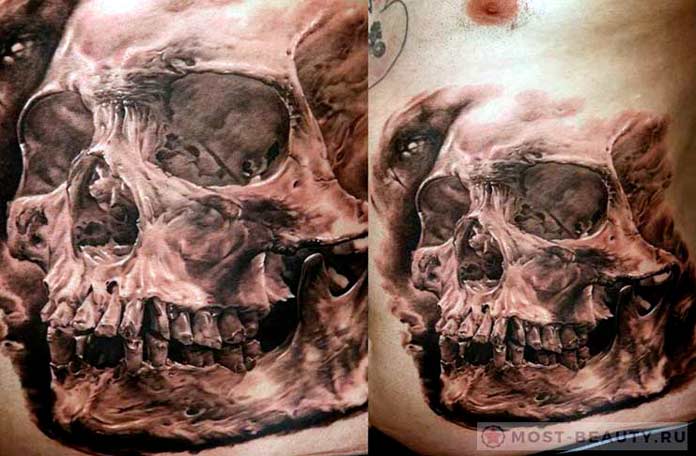 Татуировка с черепом