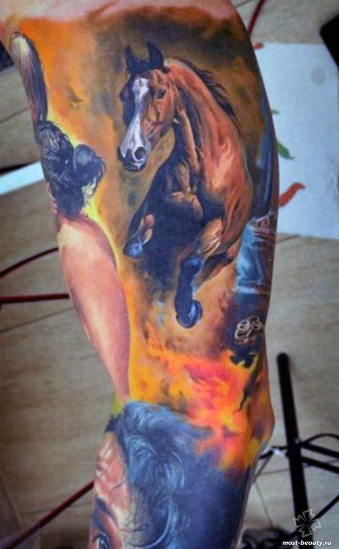 Татуировки с лошадьми