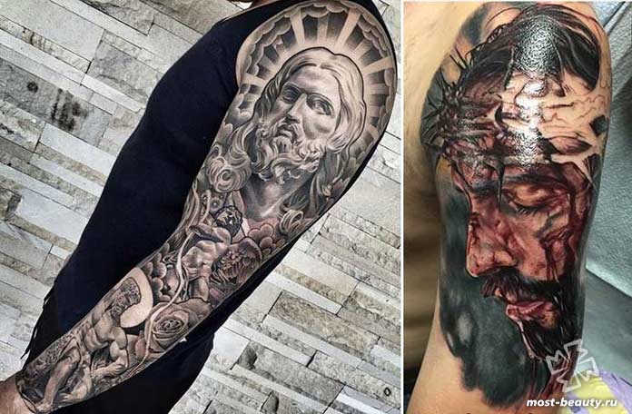 Иисус на татуировке