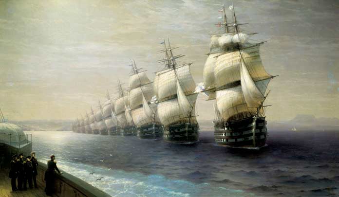 Смотр Черноморского флота в 1849 году