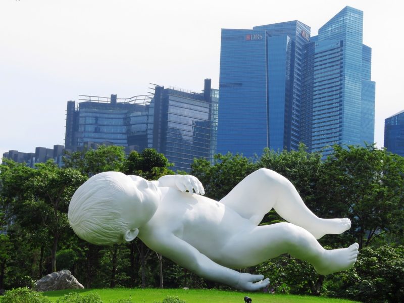 Инсталляция в парке «Сады у залива» в Сингапуре