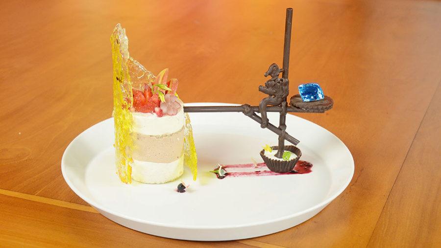 Десерт «Рыбак на ходулях»