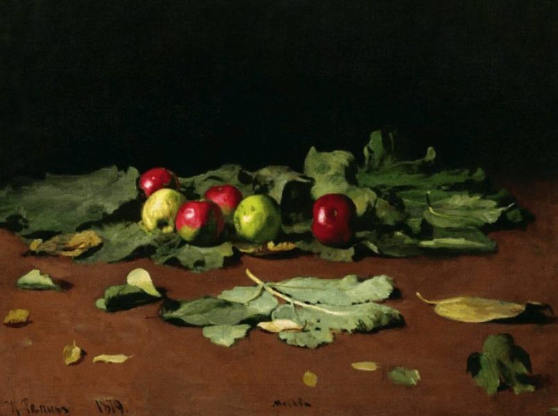 «Яблоки и листья», Илья Репин