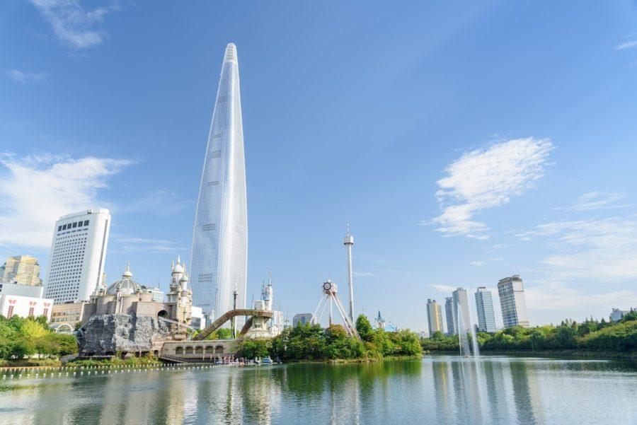 Высоченная башня Лотте: Сеул, Южная Корея